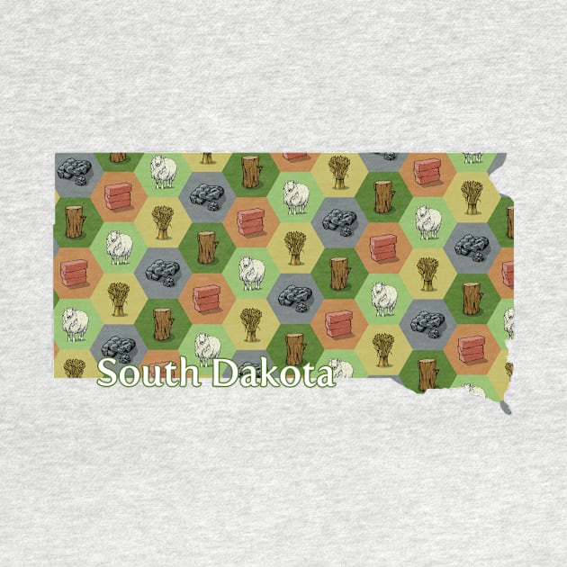 South Dakota State Map Board Games by adamkenney